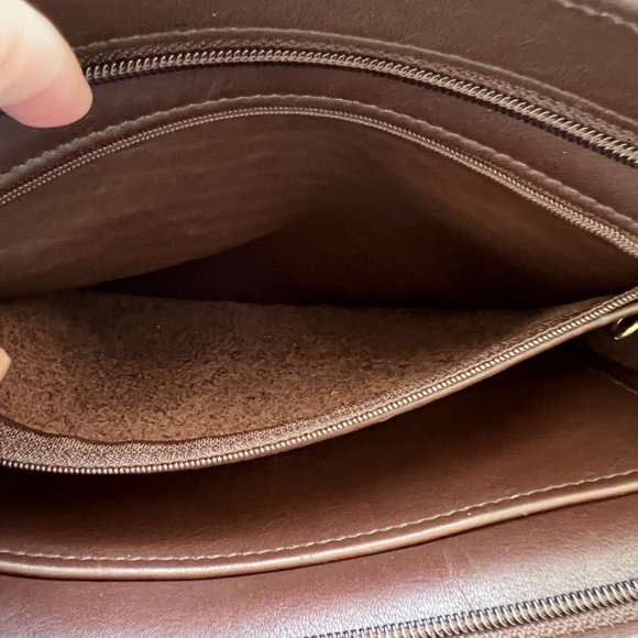 Vintage Coach Waverly Chocolate Brown Leather Tote 4133 - Picture 14 of 16